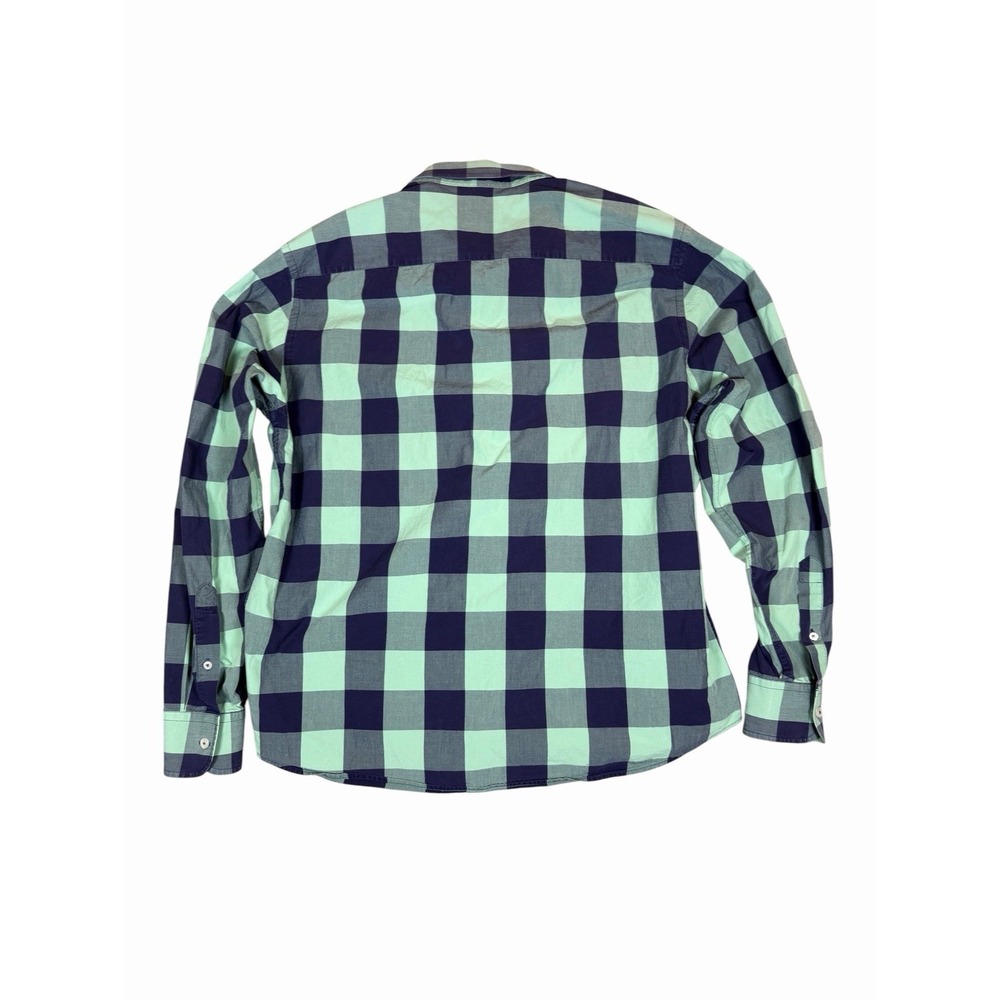 UNTUCKit Shirt Mens XL Green Blue Buffalo Check Plaid 100% Cotton Button Up - Picture 3 of 11